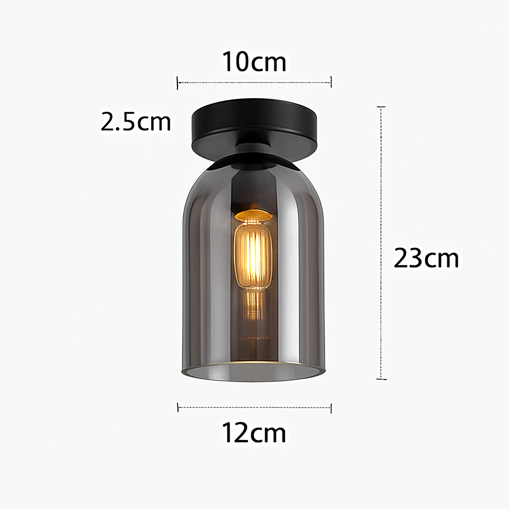 Moderne LED Glazen Plafondlamp
