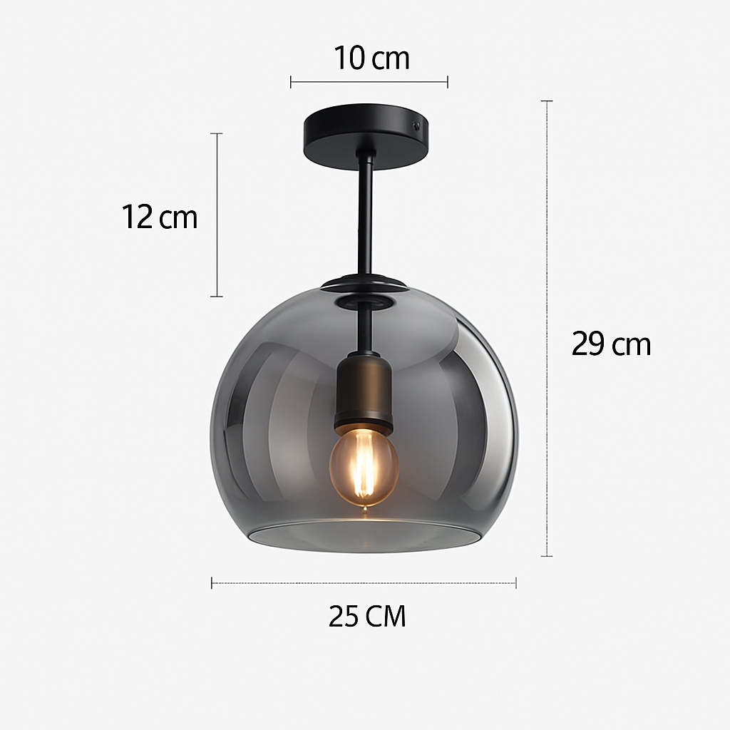 Moderne LED Glazen Plafondlamp