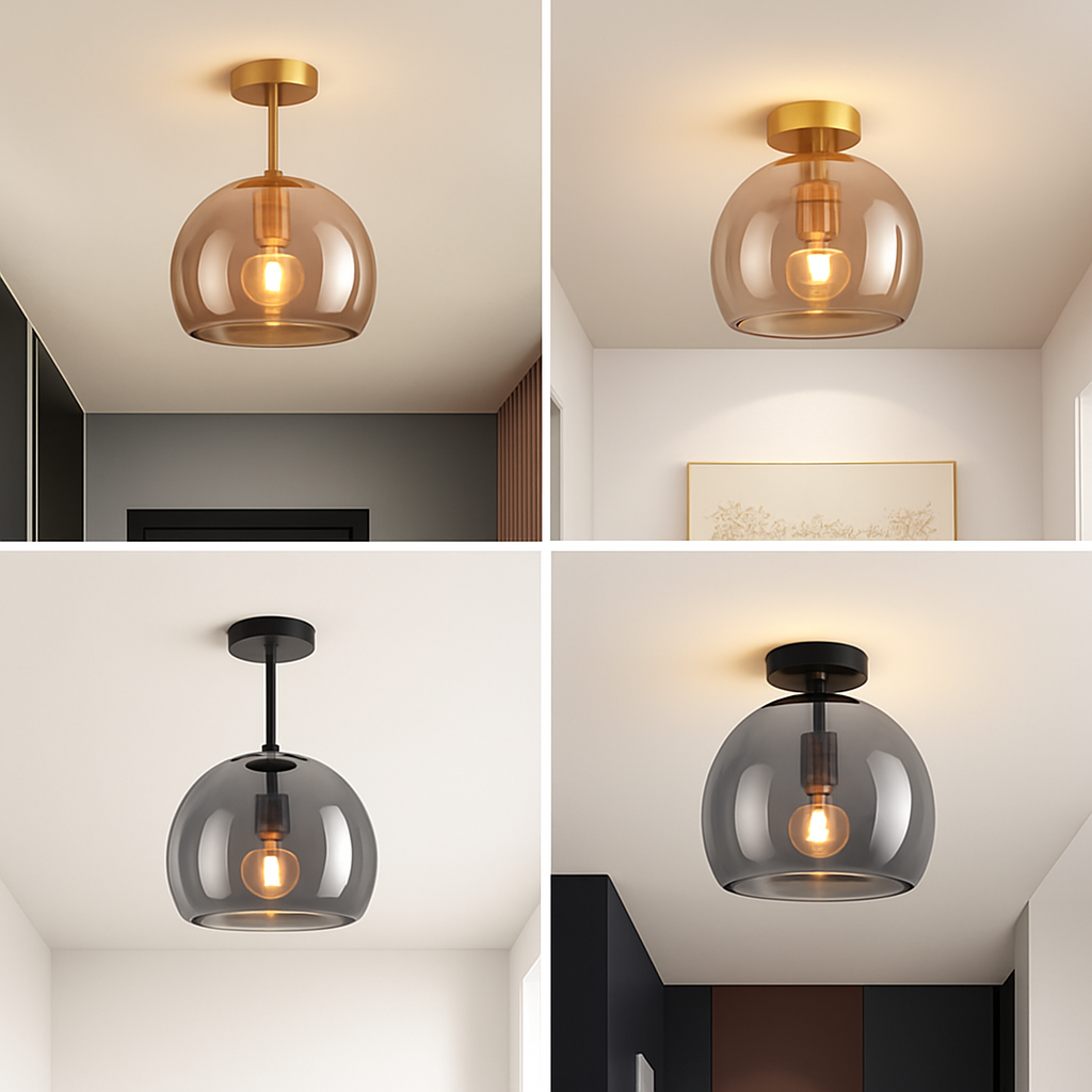 Moderne LED Glazen Plafondlamp