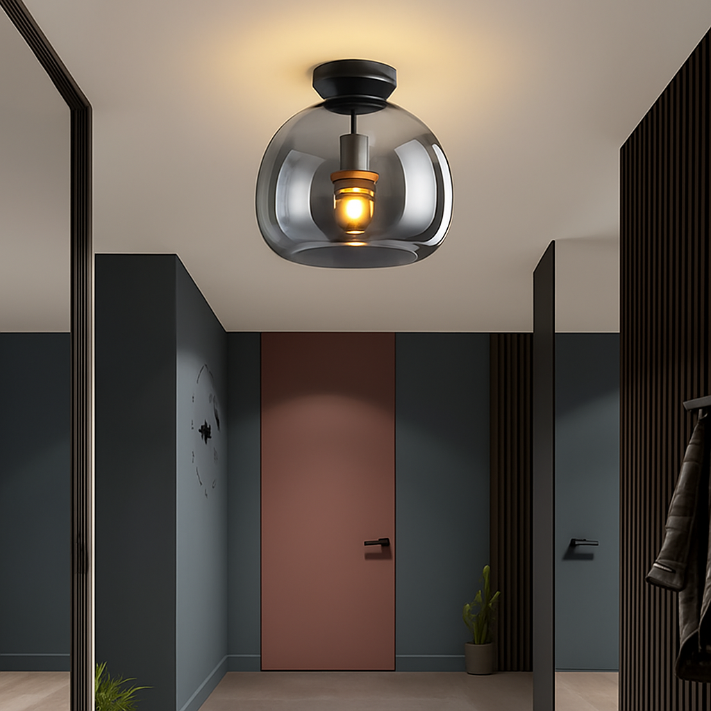 Moderne LED Glazen Plafondlamp