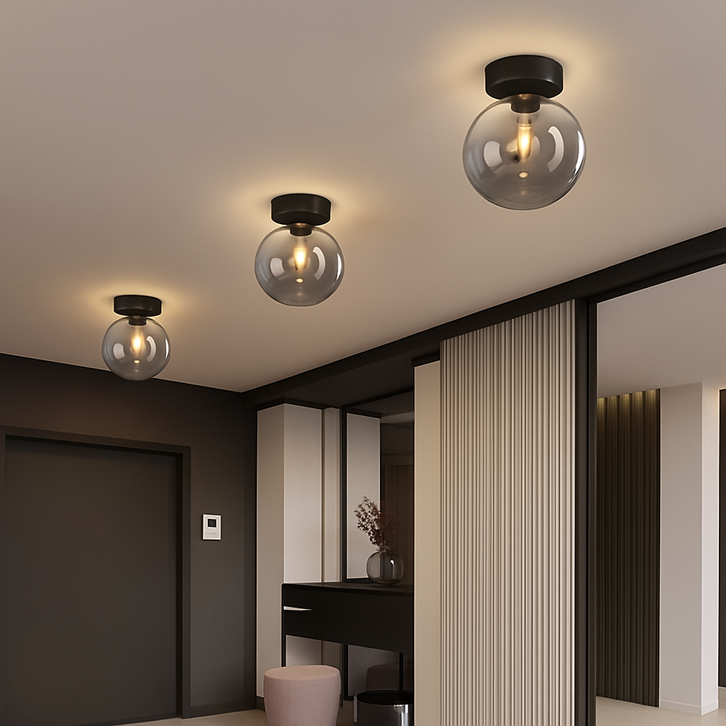 Moderne LED Glazen Plafondlamp