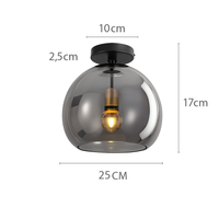 Moderne LED Glazen Plafondlamp