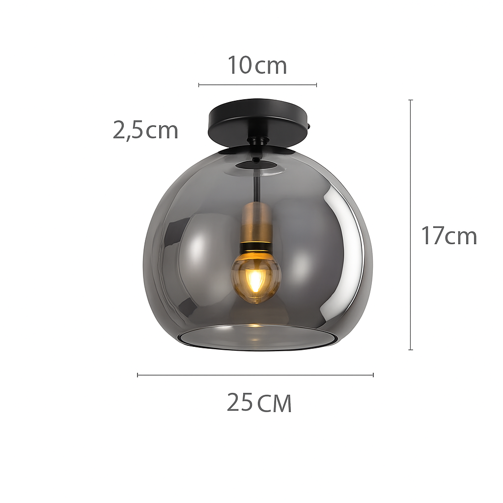 Moderne LED Glazen Plafondlamp
