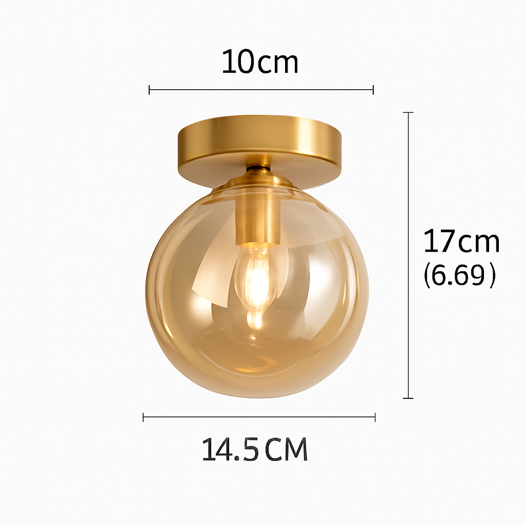 Moderne LED Glazen Plafondlamp