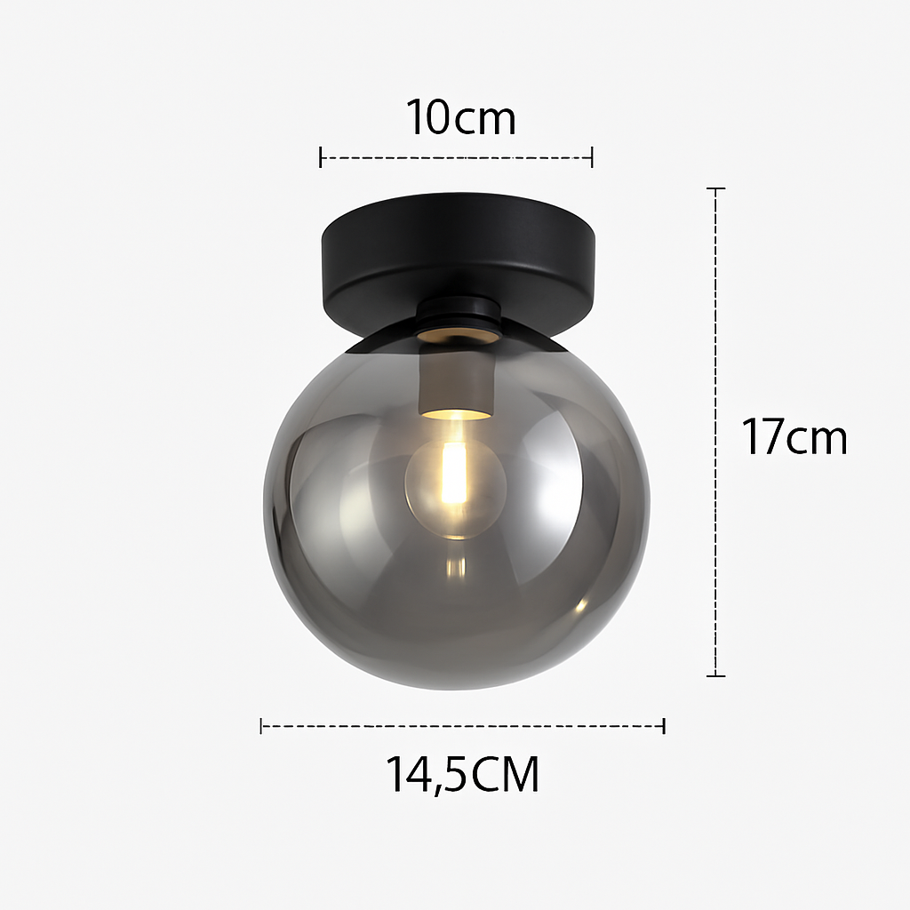 Moderne LED Glazen Plafondlamp