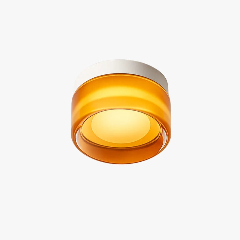 minimalistische LED plafondlamp van glas in Scandinavische stijl voor binnen