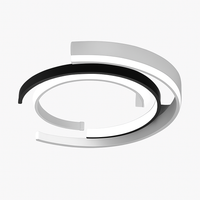 Moderne LED-plafondlamp in boogvorm