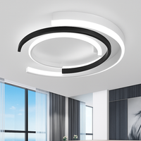 Moderne LED-plafondlamp in boogvorm