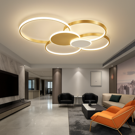 moderne dimbare LED plafondlamp met afstandsbediening
