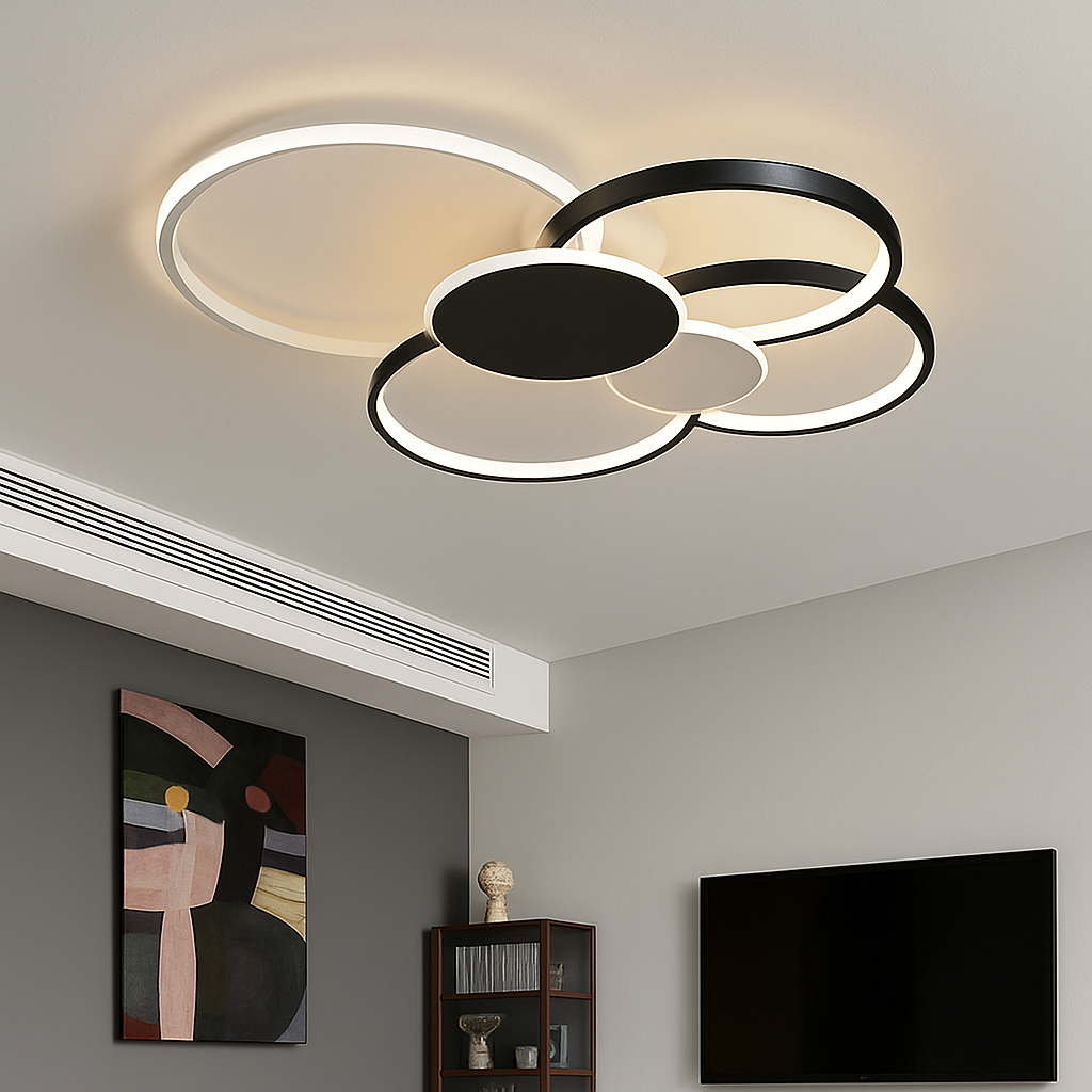 moderne dimbare LED plafondlamp met afstandsbediening