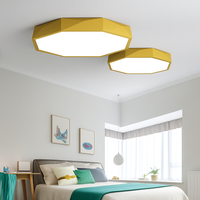 Zeer dunne gekleurde LED-plafondlamp octogoon Balkon