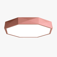 Zeer dunne gekleurde LED-plafondlamp octogoon Balkon