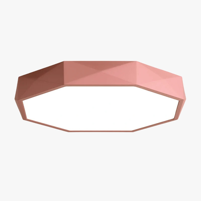 Zeer dunne gekleurde LED-plafondlamp octogoon Balkon