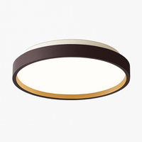 Moderne LED metalen plafondlamp cirkelvormig en slank Glenn
