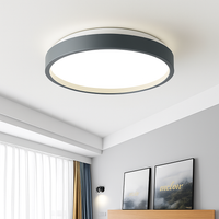 Moderne LED metalen plafondlamp cirkelvormig en slank Glenn