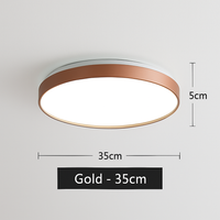 Moderne LED metalen plafondlamp cirkelvormig en slank Glenn