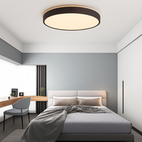 Moderne LED metalen plafondlamp cirkelvormig en slank Glenn