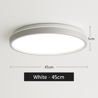 Moderne LED metalen plafondlamp cirkelvormig en slank Glenn
