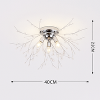 moderne creatieve ronde design kristallen plafondlamp paardenbloem