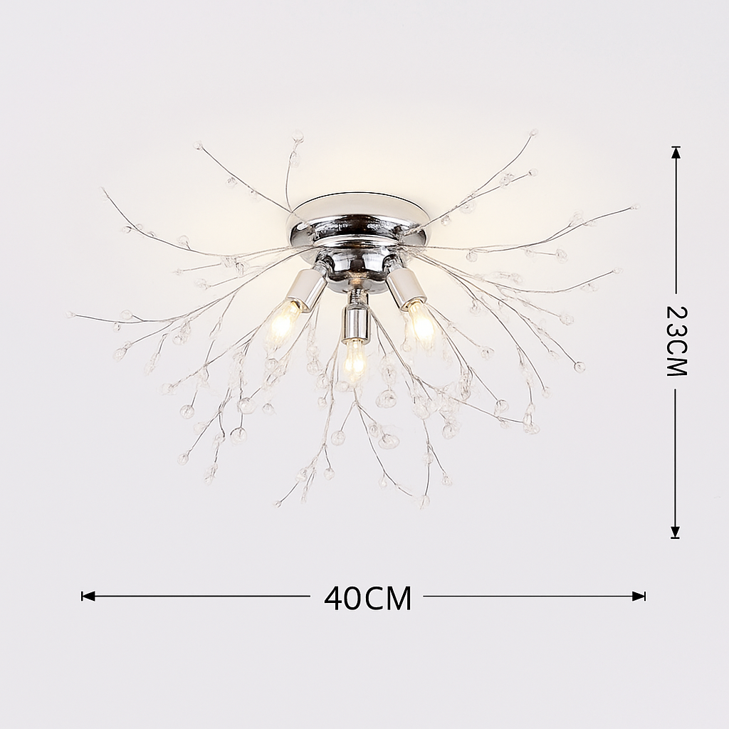 moderne creatieve ronde design kristallen plafondlamp paardenbloem