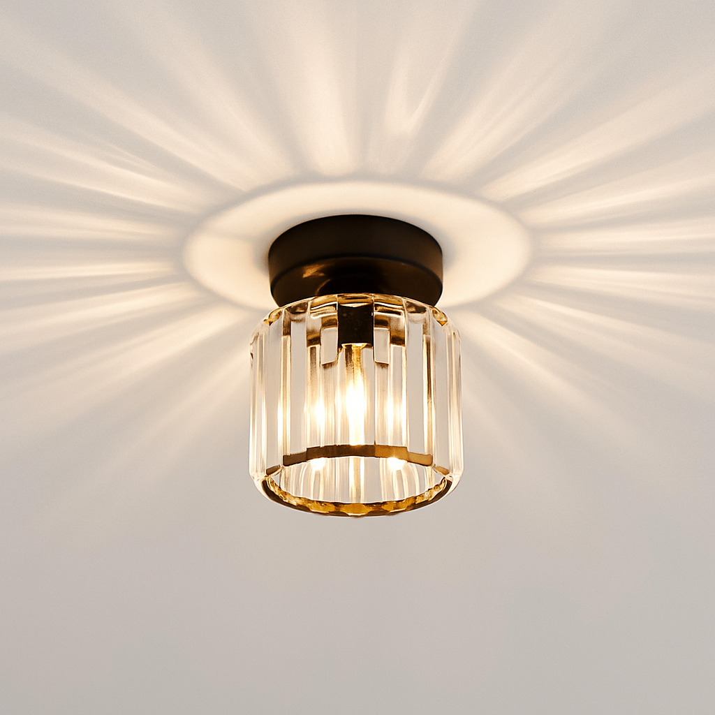 Ronde of vierkante plafondlamp van kristalglas Luxury