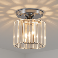 Ronde of vierkante plafondlamp van kristalglas Luxury