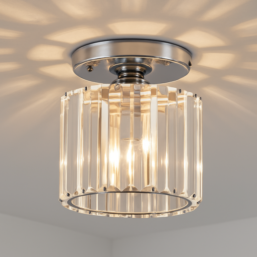 Ronde of vierkante plafondlamp van kristalglas Luxury