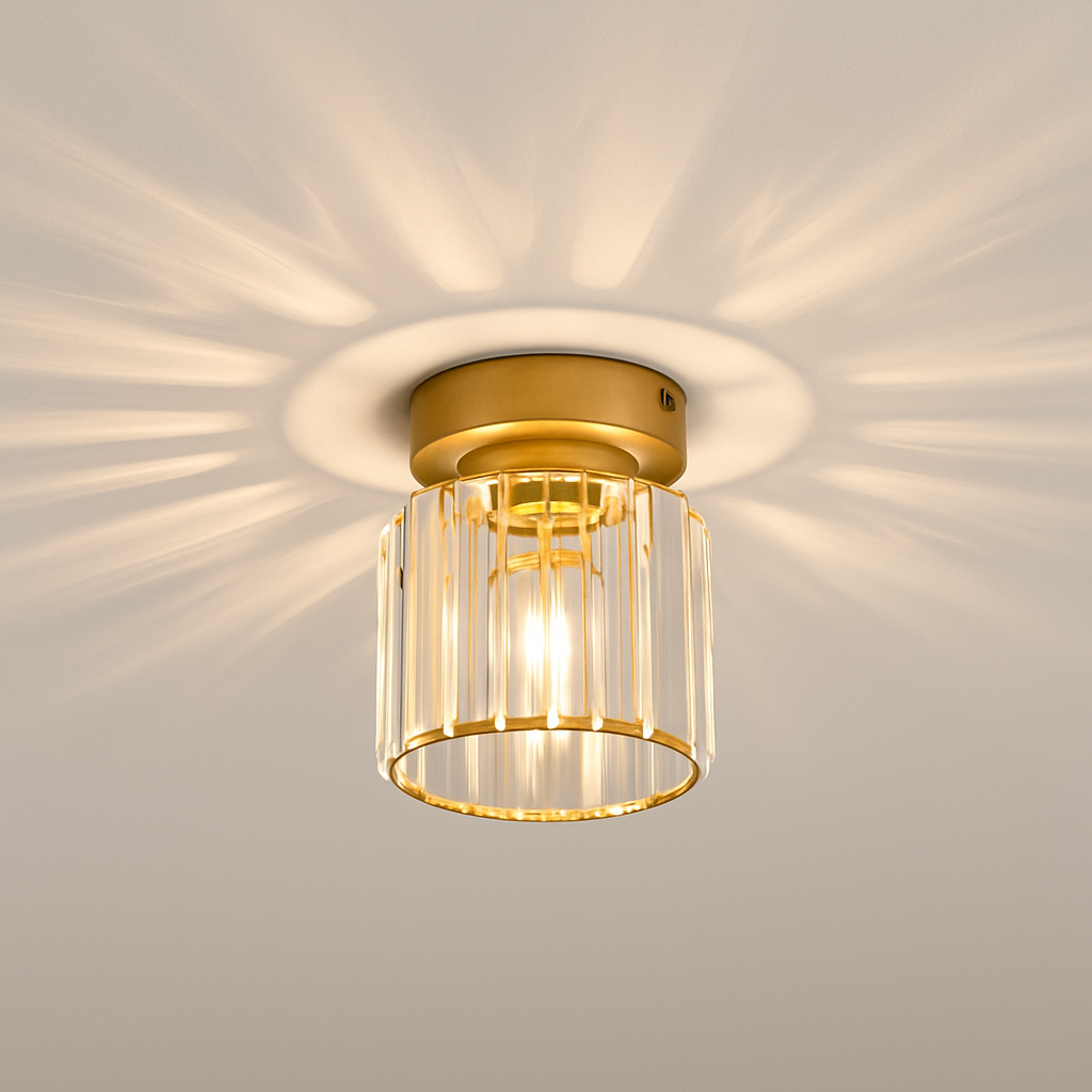 Ronde of vierkante plafondlamp van kristalglas Luxury