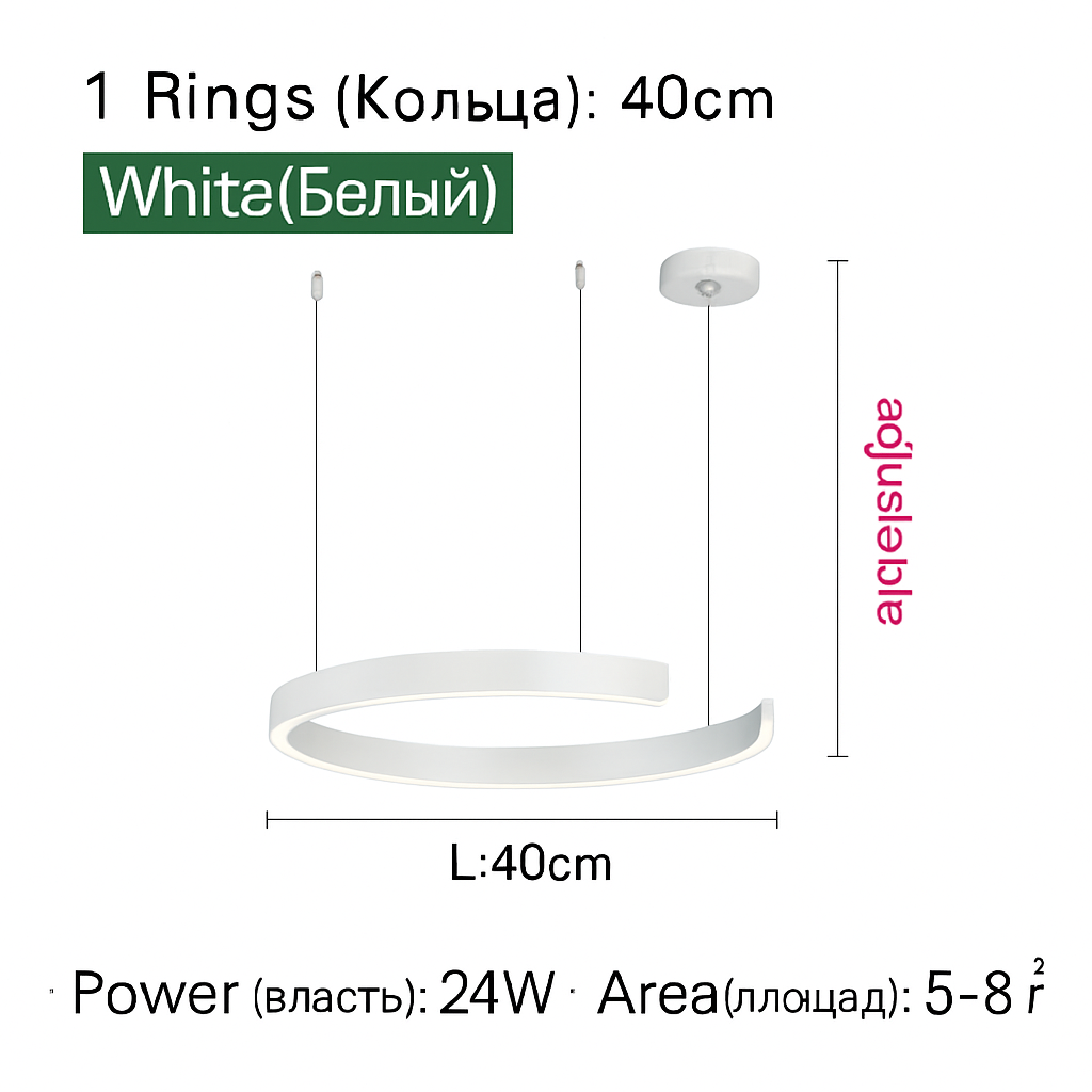 Plafondlamp hanglamp kroonluchters voor eetkamer LED slaapkamer woonkamer Scandinavische huisdecoratie moderne ronde ringlampen
