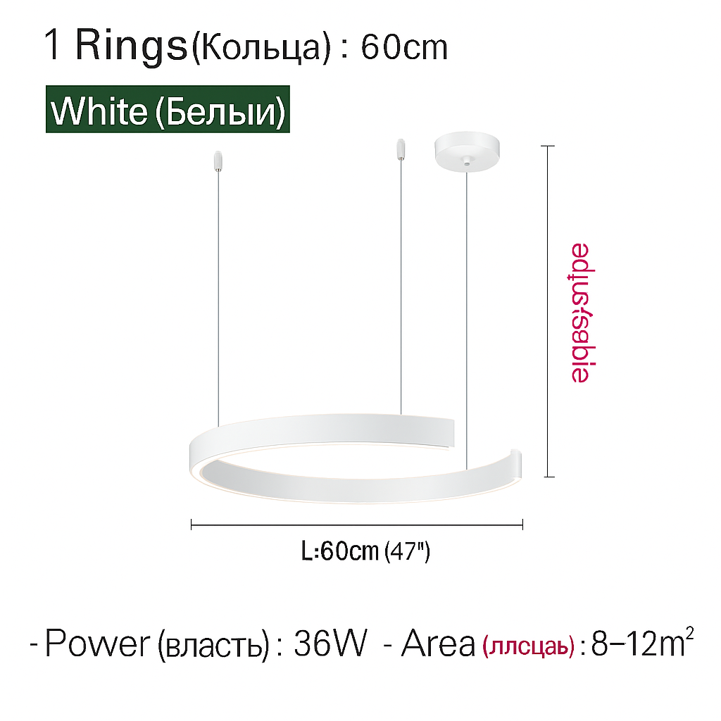 Plafondlamp hanglamp kroonluchters voor eetkamer LED slaapkamer woonkamer Scandinavische huisdecoratie moderne ronde ringlampen