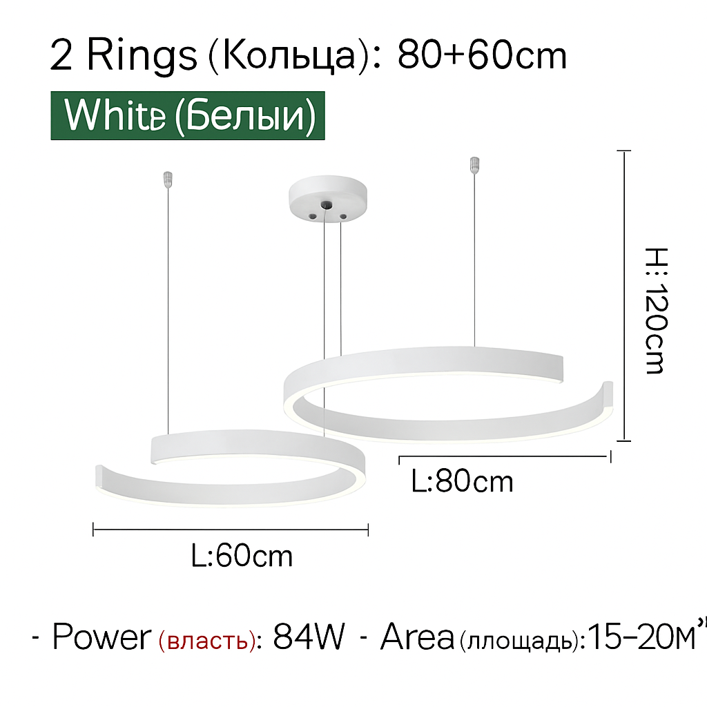 Plafondlamp hanglamp kroonluchters voor eetkamer LED slaapkamer woonkamer Scandinavische huisdecoratie moderne ronde ringlampen