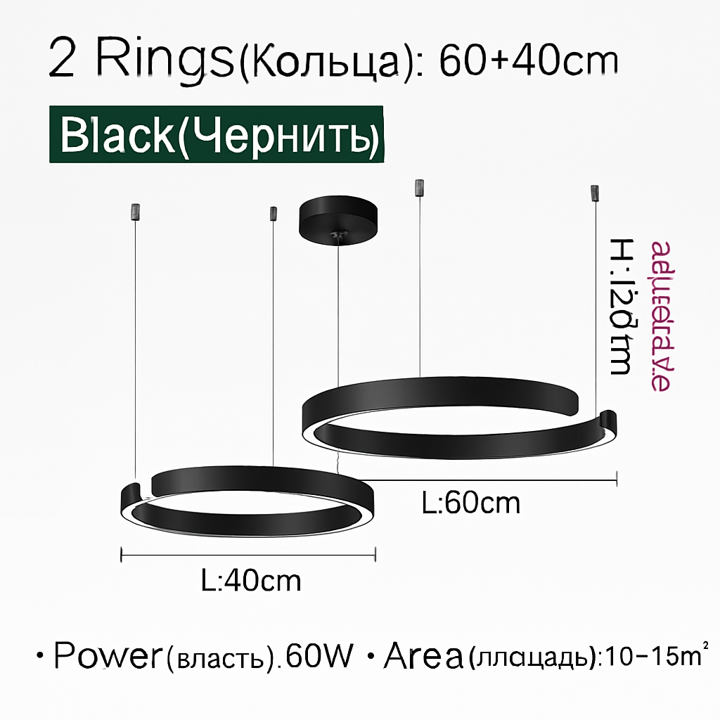 Plafondlamp hanglamp kroonluchters voor eetkamer LED slaapkamer woonkamer Scandinavische huisdecoratie moderne ronde ringlampen