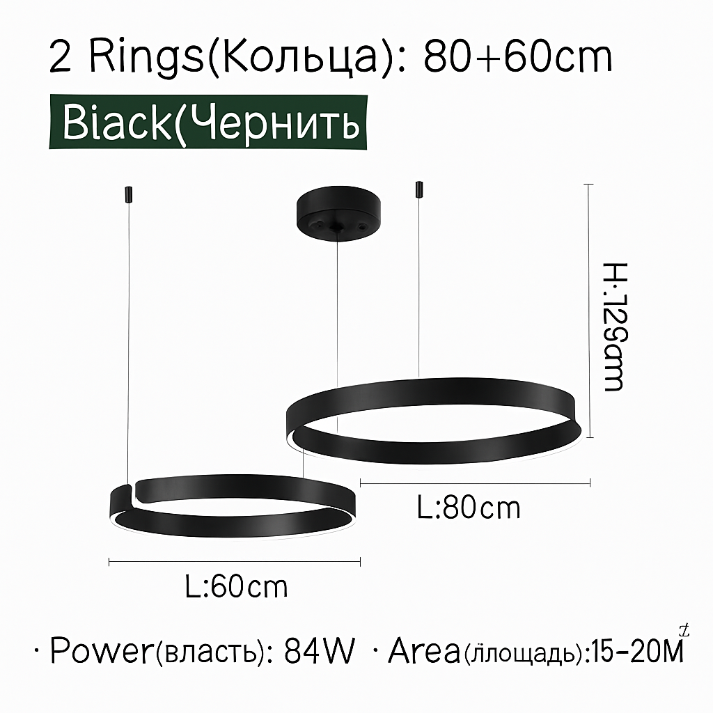 Plafondlamp hanglamp kroonluchters voor eetkamer LED slaapkamer woonkamer Scandinavische huisdecoratie moderne ronde ringlampen
