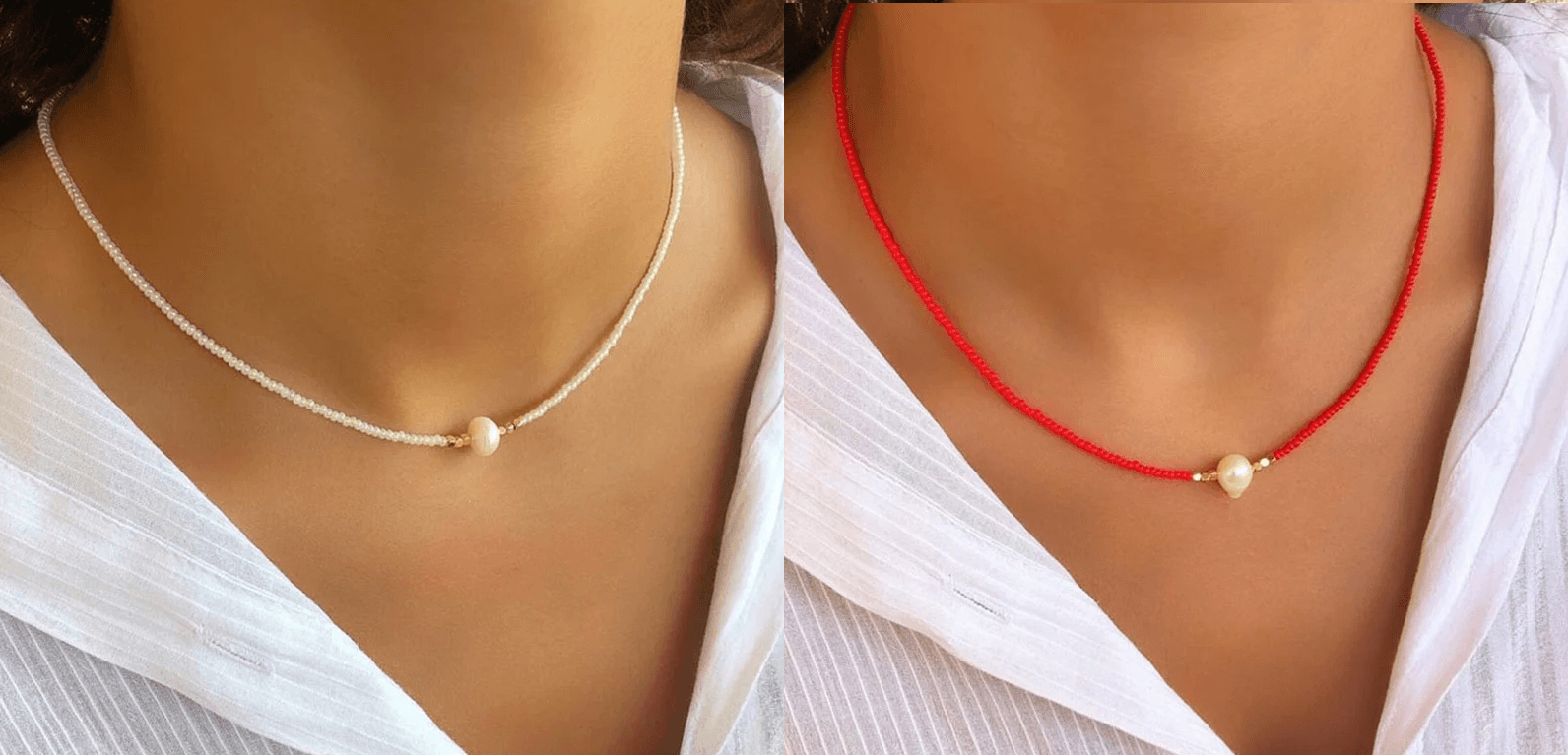Pocket Pearl - Ketting met natuurlijke parels