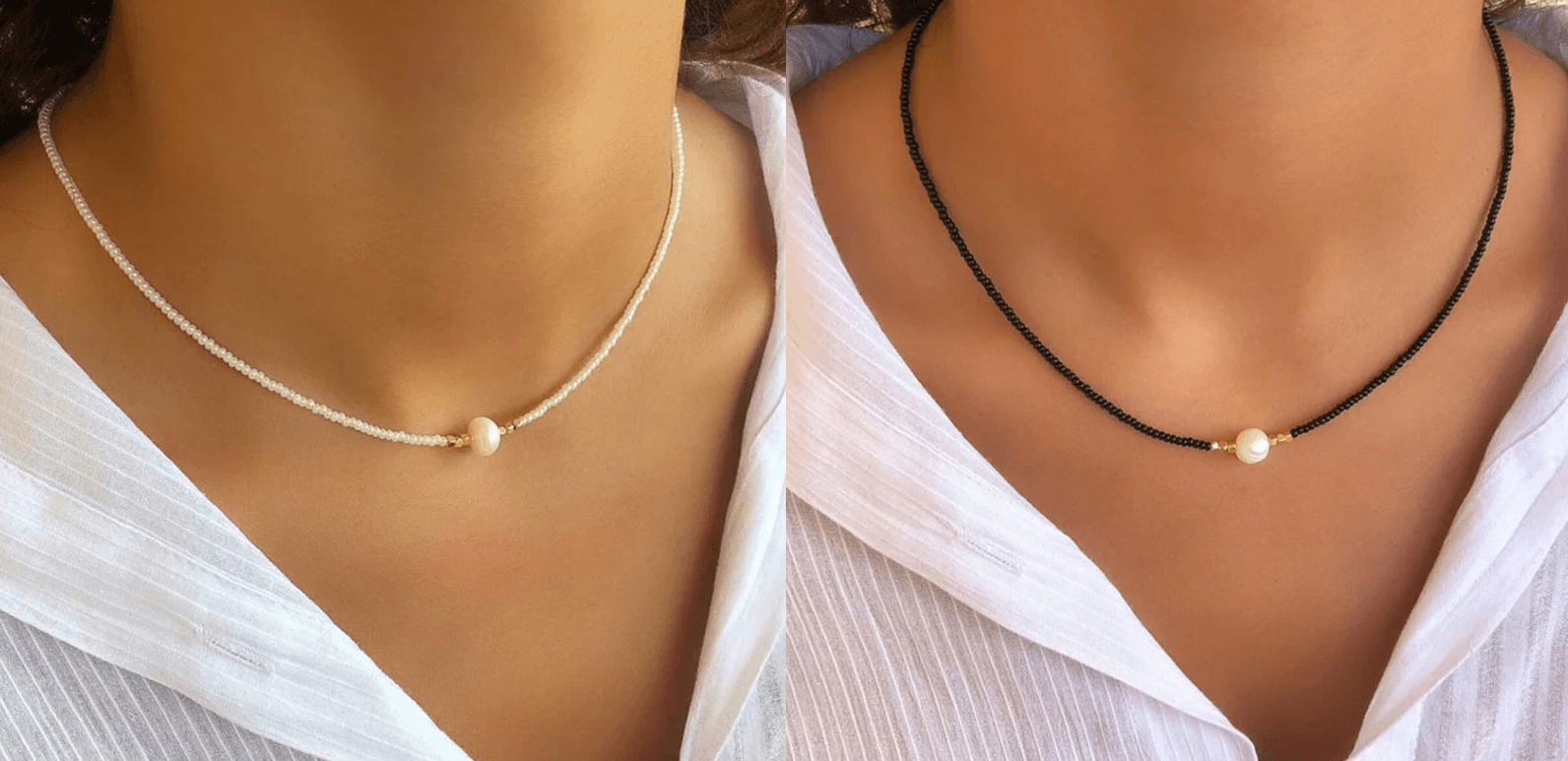 Pocket Pearl - Ketting met natuurlijke parels