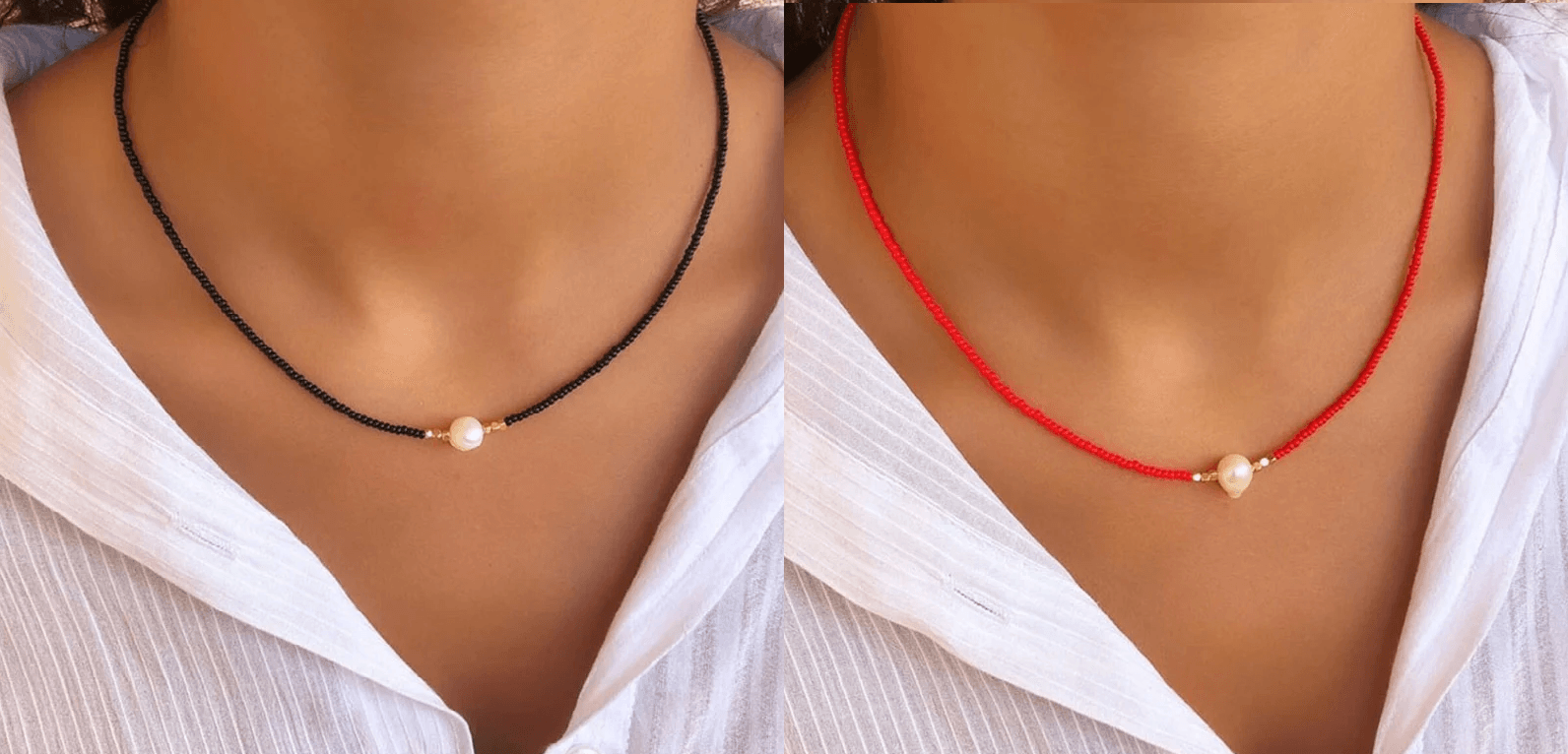 Pocket Pearl - Ketting met natuurlijke parels