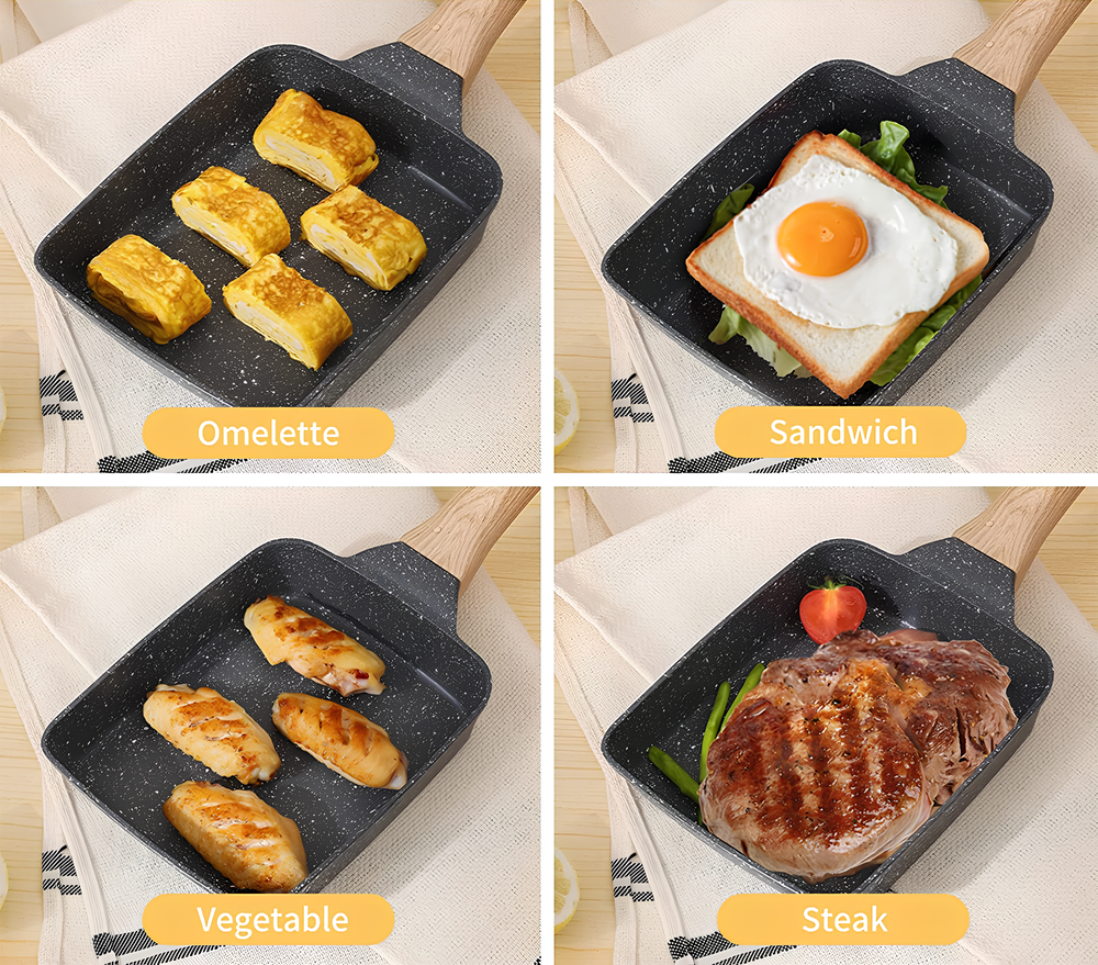 voor tamagoyaki omelet met anti-aanbaklaag