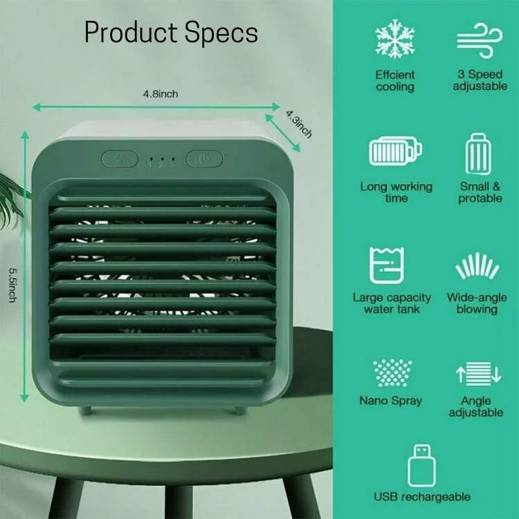 Draagbare desktop airconditioner