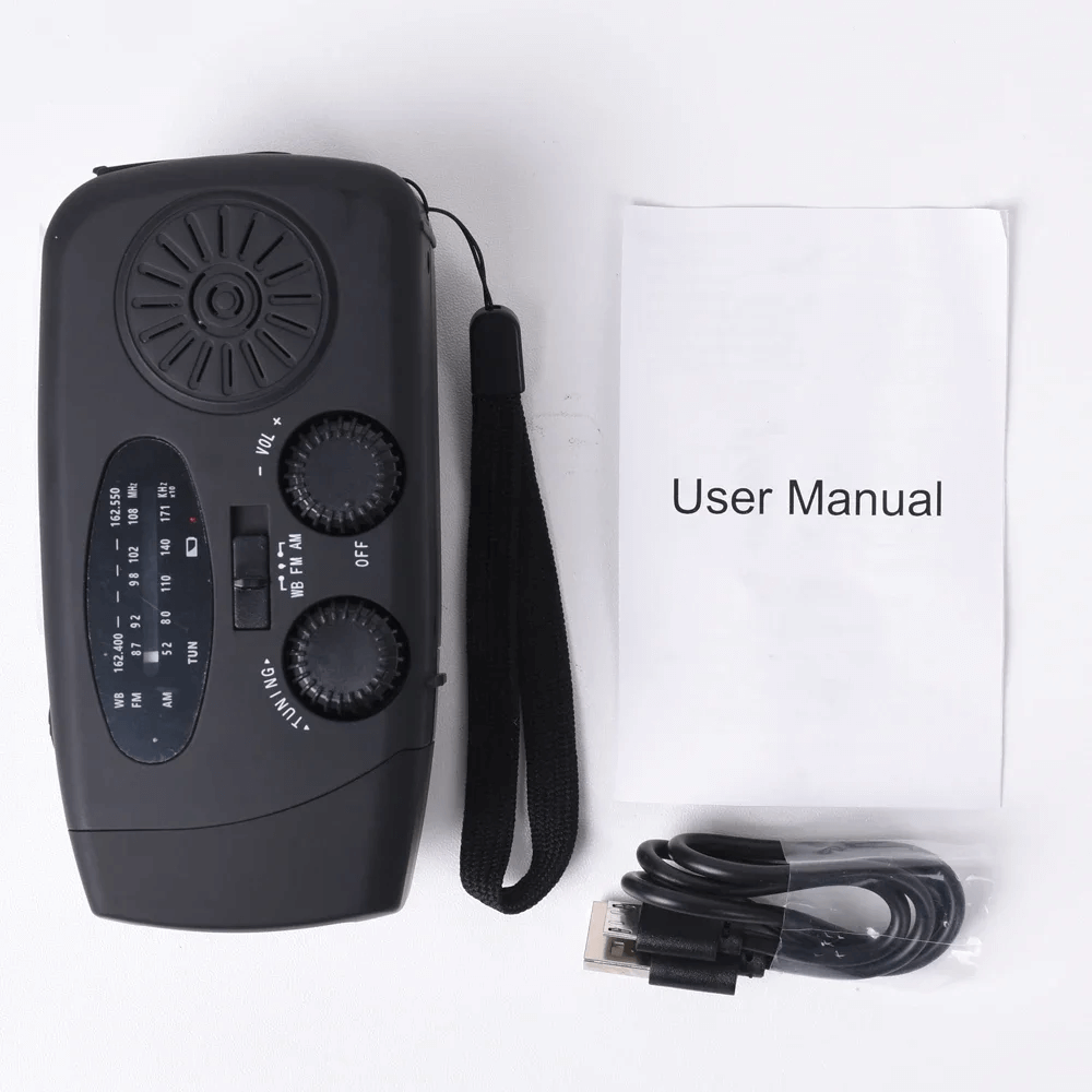 Draagbare Multifunctionele Handcrank Radio