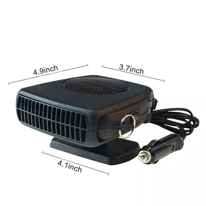 12V Draagbare Autokachel met 360° Draaibare Basis