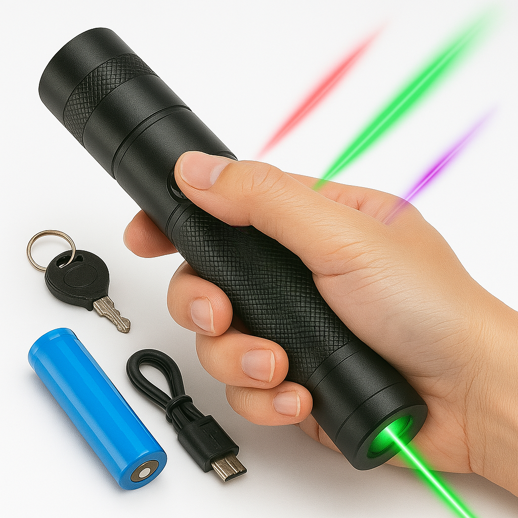 Oplaadbare High-Performance Laserpointer Zaklamp