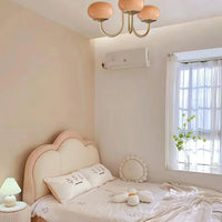 Retro glamour hanglamp met bolvormige lampenkappen