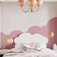Retro glamour hanglamp met bolvormige lampenkappen