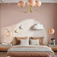 Retro glamour hanglamp met bolvormige lampenkappen