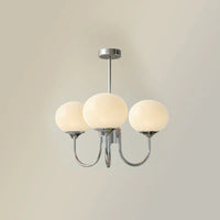 Retro glamour hanglamp met bolvormige lampenkappen