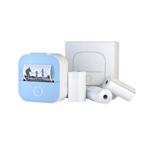 Draagbare printer met 4 stickerrollen