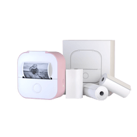 Draagbare printer met 4 stickerrollen