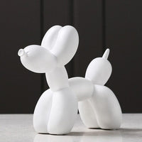 Artisano Luxe Ballon Hond Sculptuur | Exquisite handgemaakte hars kunstwerk dat een speelse touch toevoegt aan elke luxe decor