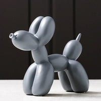 Artisano Luxe Ballon Hond Sculptuur | Exquisite handgemaakte hars kunstwerk dat een speelse touch toevoegt aan elke luxe decor