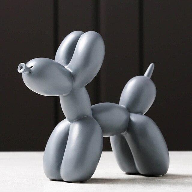Artisano Luxe Ballon Hond Sculptuur | Exquisite handgemaakte hars kunstwerk dat een speelse touch toevoegt aan elke luxe decor